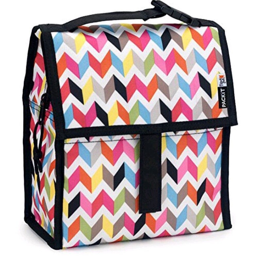 PACKIT Freezable Reusable Collapsible Personal Cooler Grocery Tote Travel